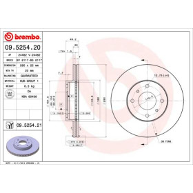 BREMBO Brzdový kotouč větraný Ø280mm 09.5254.21_thumb3