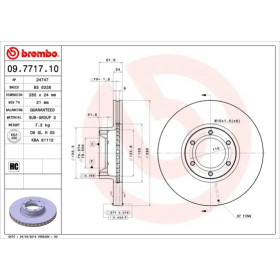 BREMBO Brzdový kotouč větraný Ø280mm 09.7717.10_thumb2