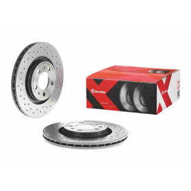 BREMBO Brzdový kotouč děrované/vnitřně chladené Ø280mm 09.7012.1X_thumb2