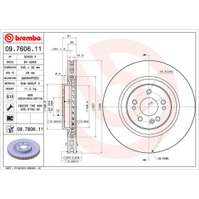 BREMBO Brzdový kotouč větraný Ø345mm 09.7606.11_thumb2