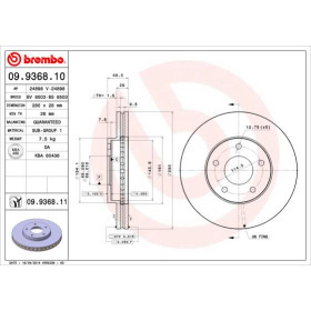 BREMBO Brzdový kotouč větraný Ø280mm 09.9368.11_thumb2