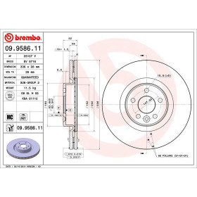 BREMBO Brzdový kotouč větraný Ø336mm 09.9586.11_thumb2