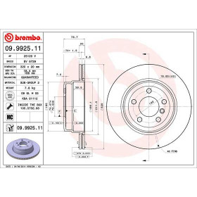 BREMBO Brzdový kotouč větraný Ø320mm 09.9925.11_thumb2