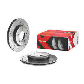 BREMBO Brzdový kotouč děrované/vnitřně chladené Ø300mm 09.7701.1X_thumb2