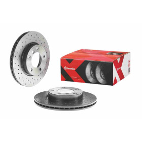 BREMBO Brzdový kotouč děrované/vnitřně chladené Ø286mm 09.5390.3X_thumb2