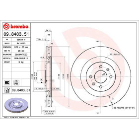 BREMBO Brzdový kotouč větraný Ø323mm 09.8403.51_thumb2