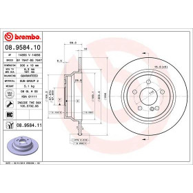 BREMBO Brzdový kotouč plný Ø300mm 08.9584.11_thumb2