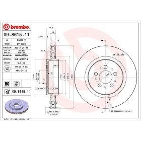 BREMBO Brzdový kotouč větraný Ø330mm 09.8615.11_thumb2