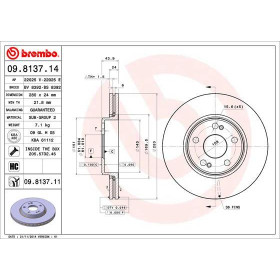 BREMBO Brzdový kotouč větraný Ø280mm 09.8137.11_thumb2