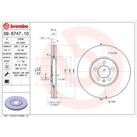 BREMBO Brzdový kotouč větraný Ø288mm 09.6747.10_thumb2