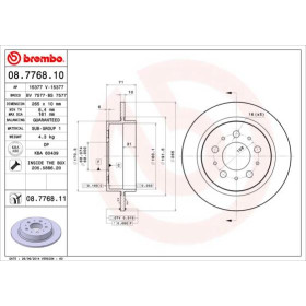 BREMBO Brzdový kotouč plný Ø265mm 08.7768.10_thumb2