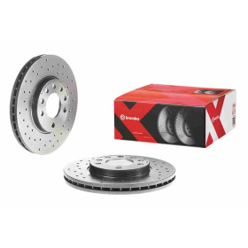 BREMBO Brzdový kotouč děrované/vnitřně chladené Ø280mm 09.7629.1X_thumb2