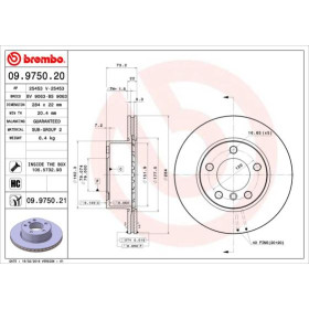 BREMBO Brzdový kotouč větraný Ø284mm 09.9750.21_thumb2