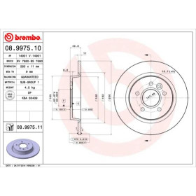 BREMBO Brzdový kotouč plný Ø280mm 08.9975.11_thumb2