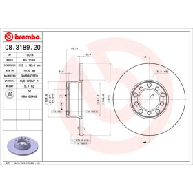 BREMBO Brzdový kotouč plný Ø278mm 08.3189.20_thumb2