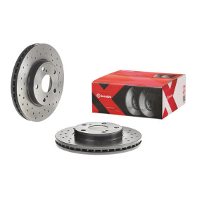 BREMBO Brzdový kotouč děrované/vnitřně chladené Ø273mm 09.A865.1X_thumb2