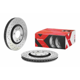 BREMBO Brzdový kotouč děrované/vnitřně chladené Ø283mm 09.9619.1X_thumb2