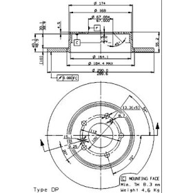 BREMBO Brzdový kotouč drazkovany Ø290mm 08.7211.76_thumb2