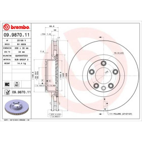 BREMBO Brzdový kotouč větraný Ø368mm 09.9870.11_thumb2