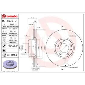 BREMBO Brzdový kotouč větraný Ø324mm 09.5579.21_thumb2