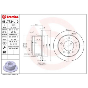 BREMBO Brzdový kotouč plný Ø258mm 08.7724.10_thumb2