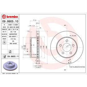 BREMBO Brzdový kotouč větraný Ø280mm 09.9905.11_thumb2