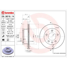 BREMBO Brzdový kotouč větraný Ø276mm 09.9618.14_thumb2