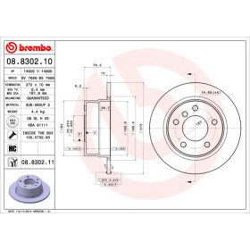 BREMBO Brzdový kotouč plný Ø272mm 08.8302.11_thumb2