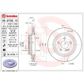 BREMBO Brzdový kotouč větraný Ø300mm 09.9738.11_thumb2