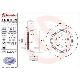 BREMBO Brzdový kotouč plný Ø298mm 08.6917.11_thumb2