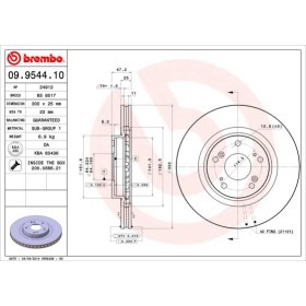 BREMBO Brzdový kotouč větraný Ø300mm 09.9544.11_thumb2