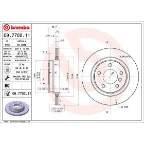 BREMBO Brzdový kotouč větraný Ø294mm 09.7702.11_thumb2