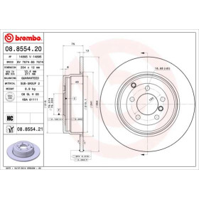 BREMBO Brzdový kotouč plný Ø354mm 08.8554.21_thumb3