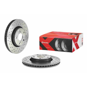 BREMBO Brzdový kotouč děrované/vnitřně chladené Ø295mm 09.B043.1X_thumb2