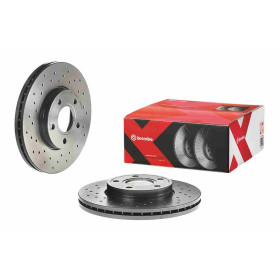 BREMBO Brzdový kotouč děrované/vnitřně chladené Ø278mm 09.9464.1X_thumb2