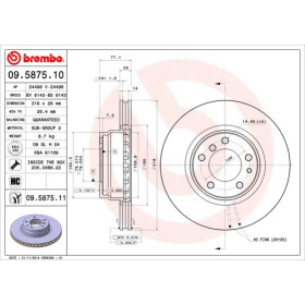 BREMBO Brzdový kotouč větraný Ø316mm 09.5875.11_thumb2