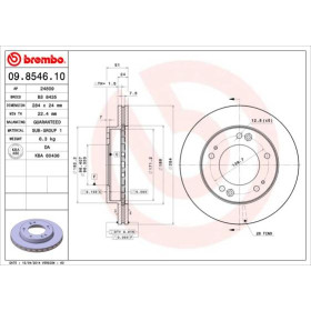 BREMBO Brzdový kotouč větraný Ø284mm 09.8546.10_thumb2