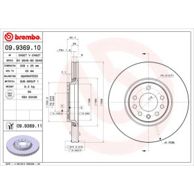 BREMBO Brzdový kotouč větraný Ø308mm 09.9369.11_thumb2