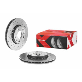 BREMBO Brzdový kotouč děrované/vnitřně chladené Ø280mm 09.A727.1X_thumb2