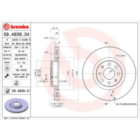 BREMBO Brzdový kotouč větraný Ø284mm 09.4939.31_thumb2