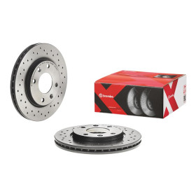 BREMBO Brzdový kotouč děrované/vnitřně chladené Ø247mm 09.5196.1X_thumb2