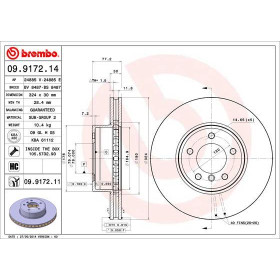 BREMBO Brzdový kotouč větraný Ø324mm 09.9172.11_thumb3