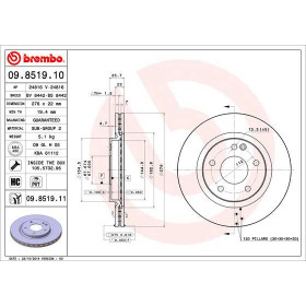 BREMBO Brzdový kotouč větraný Ø276mm 09.8519.11_thumb2