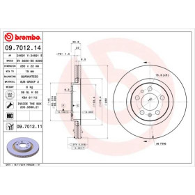 BREMBO Brzdový kotouč větraný Ø280mm 09.7012.11_thumb2