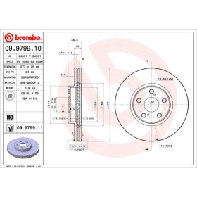 BREMBO Brzdový kotouč větraný Ø277mm 09.9799.11_thumb2