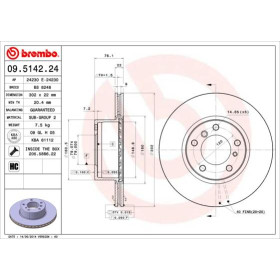 BREMBO Brzdový kotouč větraný Ø302mm 09.5142.24_thumb2