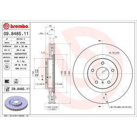 BREMBO Brzdový kotouč větraný Ø324mm 09.8485.11_thumb2