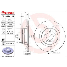 BREMBO Brzdový kotouč větraný Ø344mm 09.9374.21_thumb2