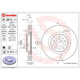 BREMBO Brzdový kotouč větraný Ø330mm 09.8614.11_thumb2