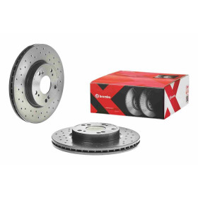 BREMBO Brzdový kotouč děrované/vnitřně chladené Ø282mm 09.A455.1X_thumb2